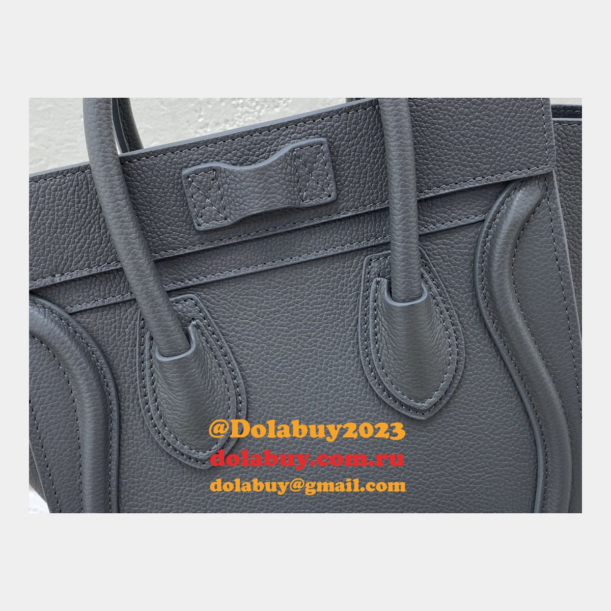 Celine Replica Luggage nano shopper handbag Shoulder Gray bag