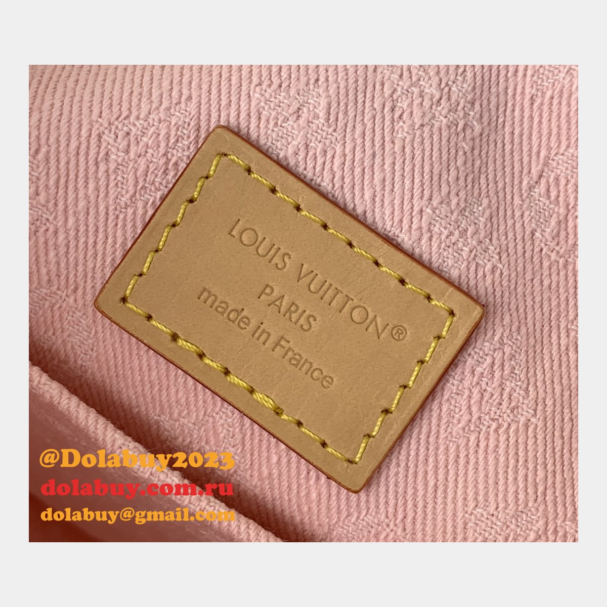 Venice Backpack Louis Vuitton Copy M13031 Luxury Monogram Denim Pink