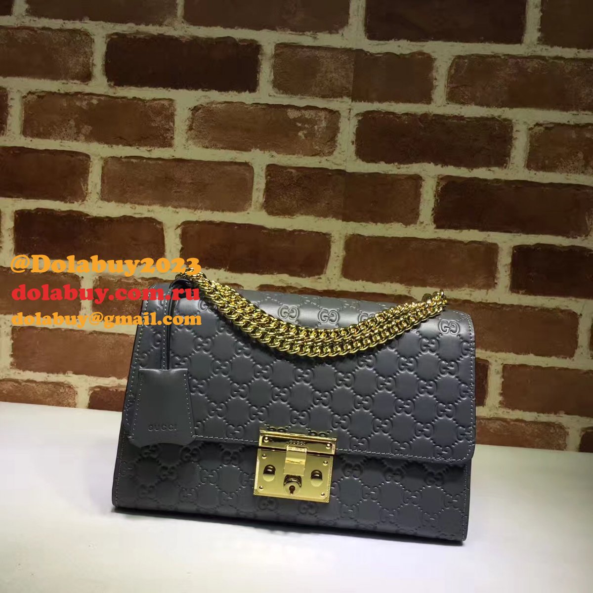 replica 7 star G*u*i padlock medium gg shoulder 409486 bag