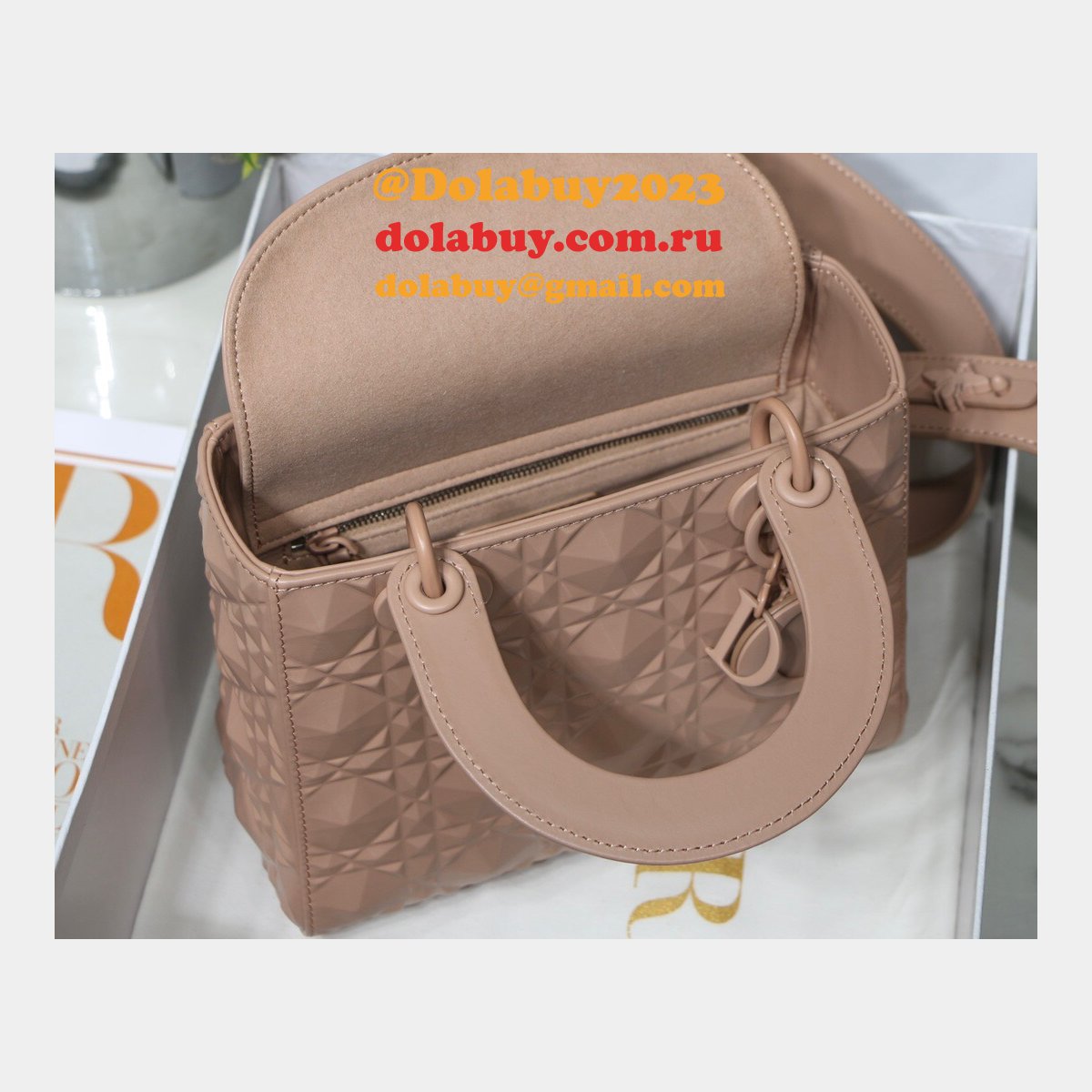 High Quality 1:1 Replica Lady Dior 20cm Shop Designer Purses