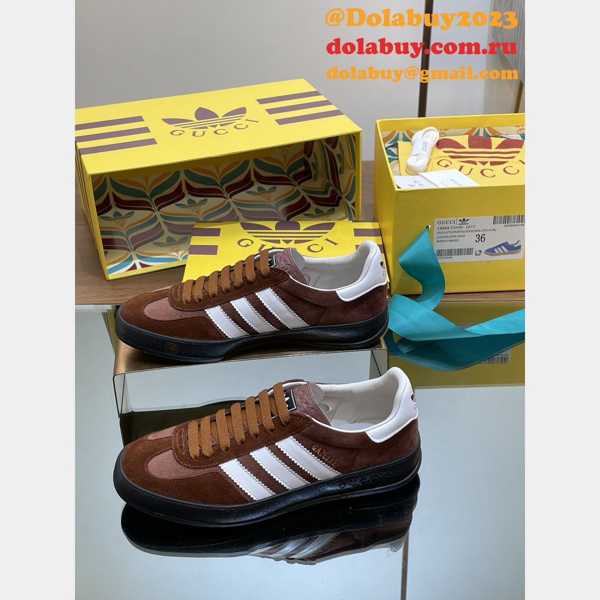top quality G*u*i & adidas couple sneakers 2024