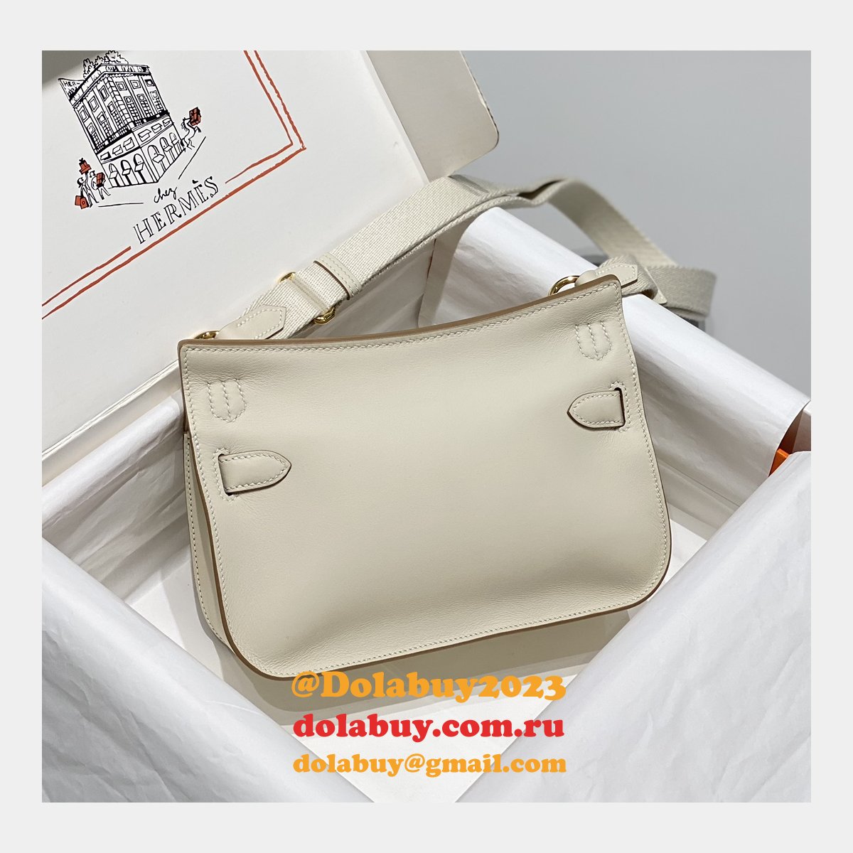 7 Star herems JYPSIERE MINI CALF leather handbag