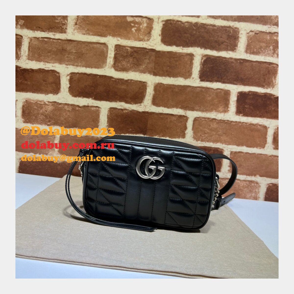 lovely G*u*i designer replica gg marmont mini shoulder 634936 bag