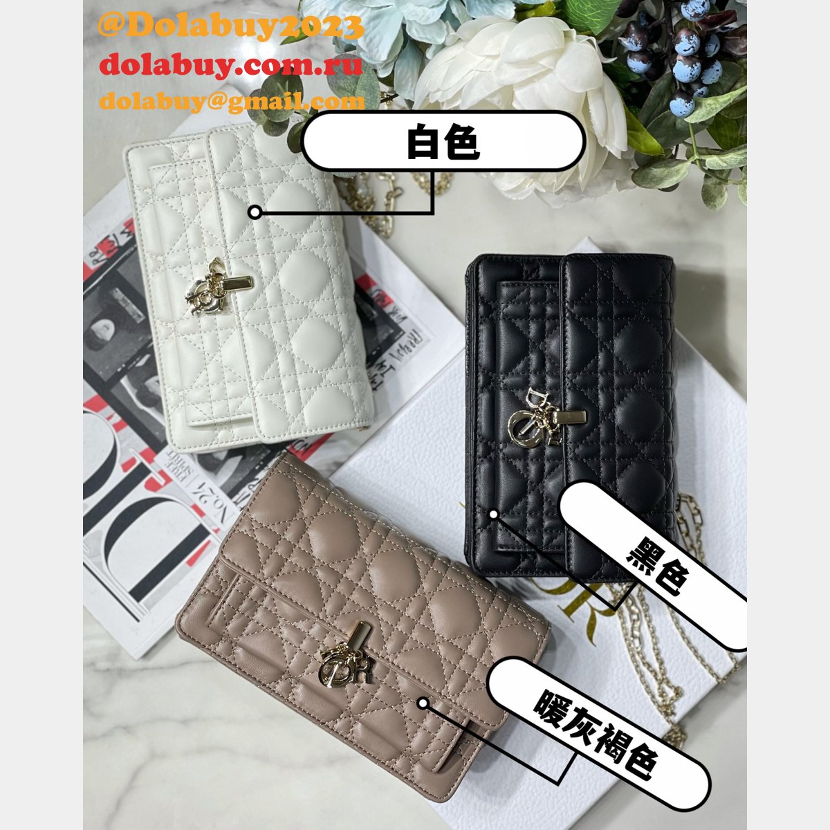 We offer you Best Quality Designer Replica WOC Bags