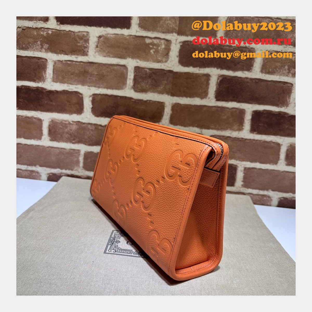 sale 1:1 G*u*i jumbo gg pouch 739490 replica handbag