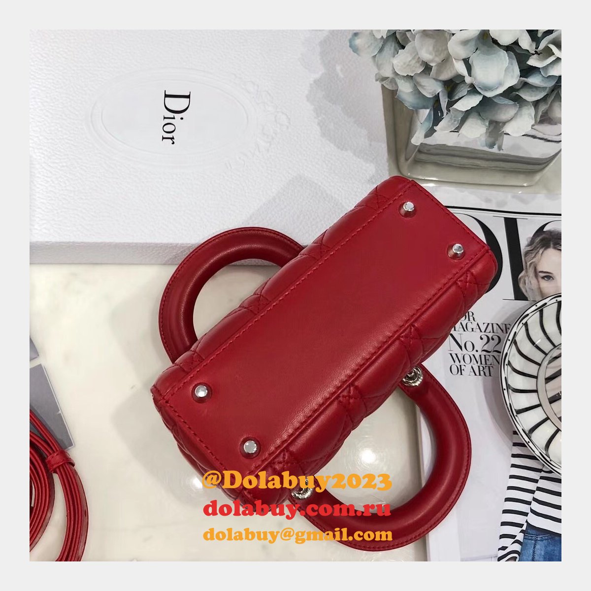 AAA+ Christian Lady Dior Handbags Online Purchase MINI 17CM