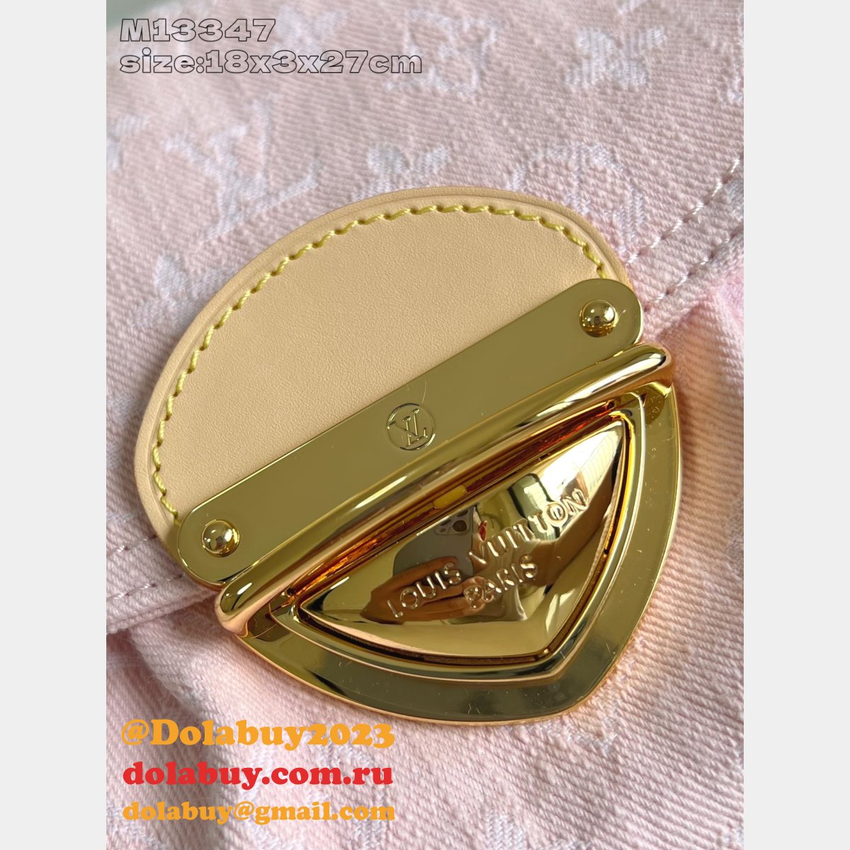 Luxury Monogram Denim Pink M13347 Louis Vuitton New Sunset Bag