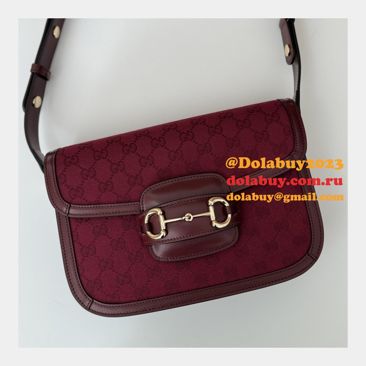 gg supreme 602204 red 602204 replicas G*u*i 1955 horsebit bags