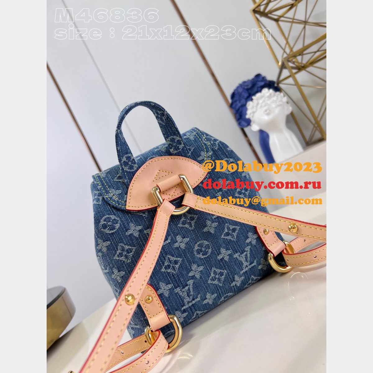 Venice Monogram Denim M46836 Top Quality Louis Vuitton Fake Bag