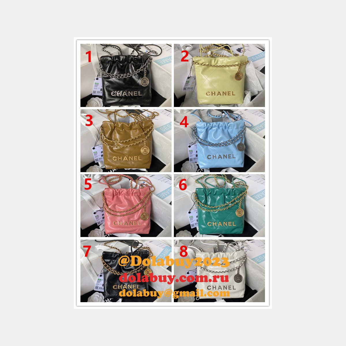 Luxury FASHION AS3980 CALFSKIN CC BAG 20CM