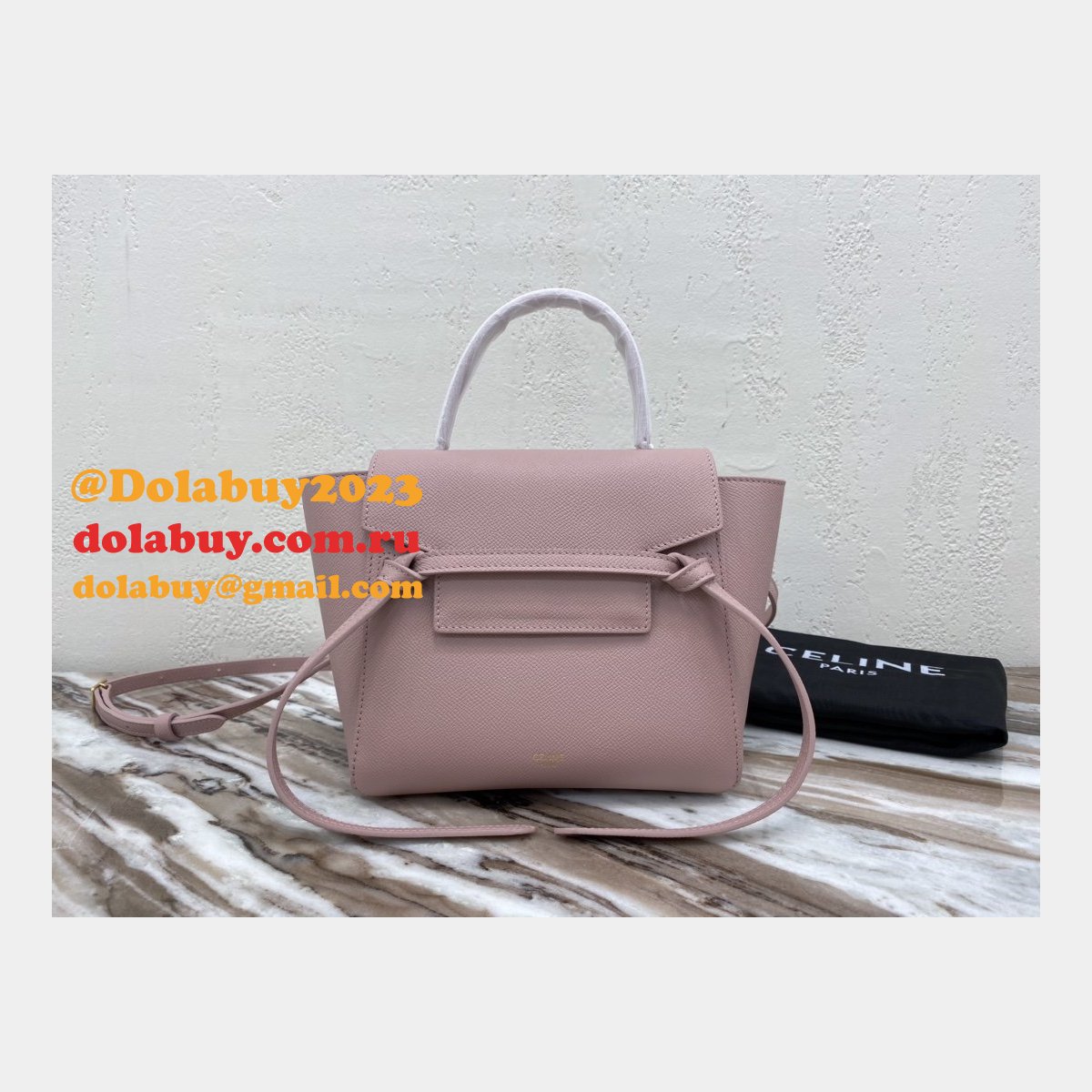 Celine AAA+ celine nano belt pink bag High Quality
