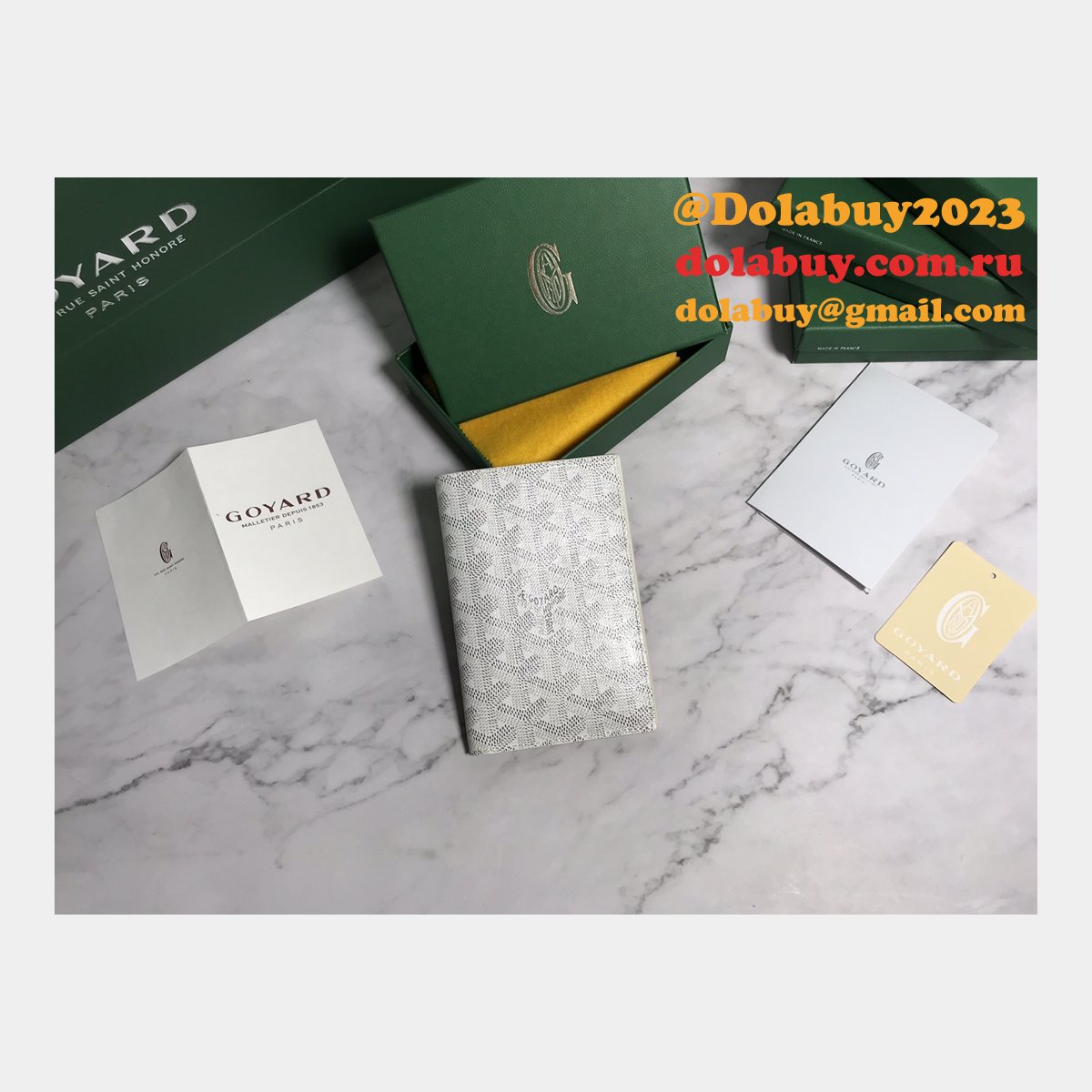 Top Quality Goyard Multi-Color Passport Best Wallet