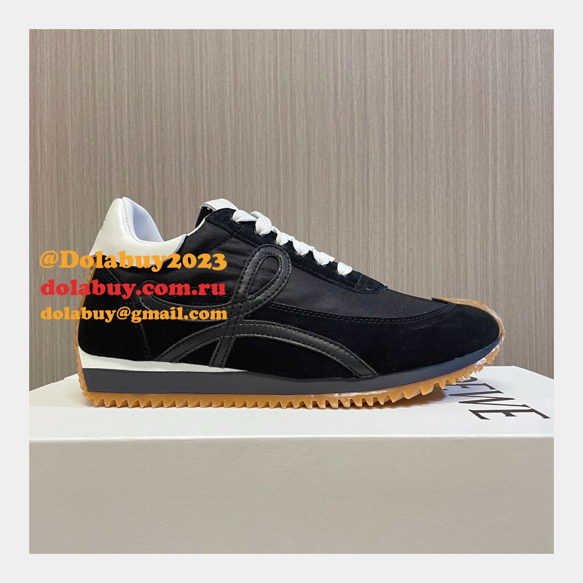 Wholesale Designer Loewe Flow Runner In Nylon And Suede