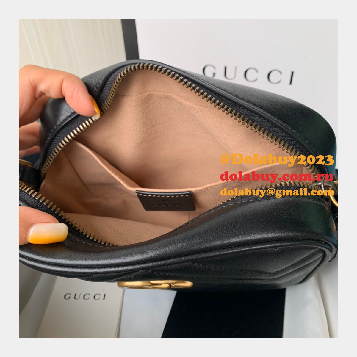 G*u*i replica gg marmont matelassé mini 448065 bag