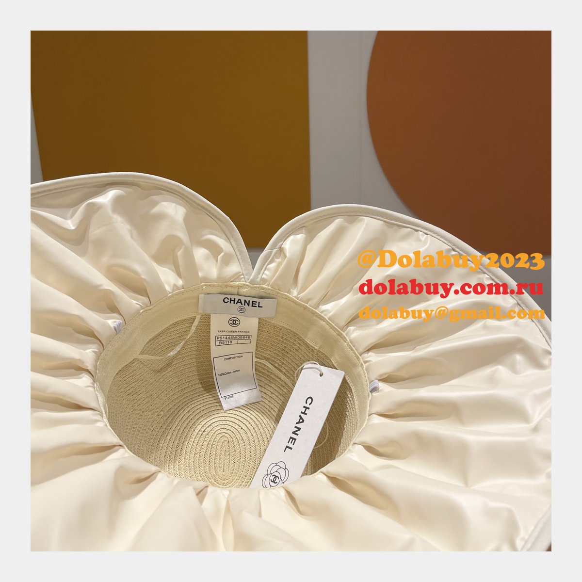Designer CC High-end straw production Flat hat