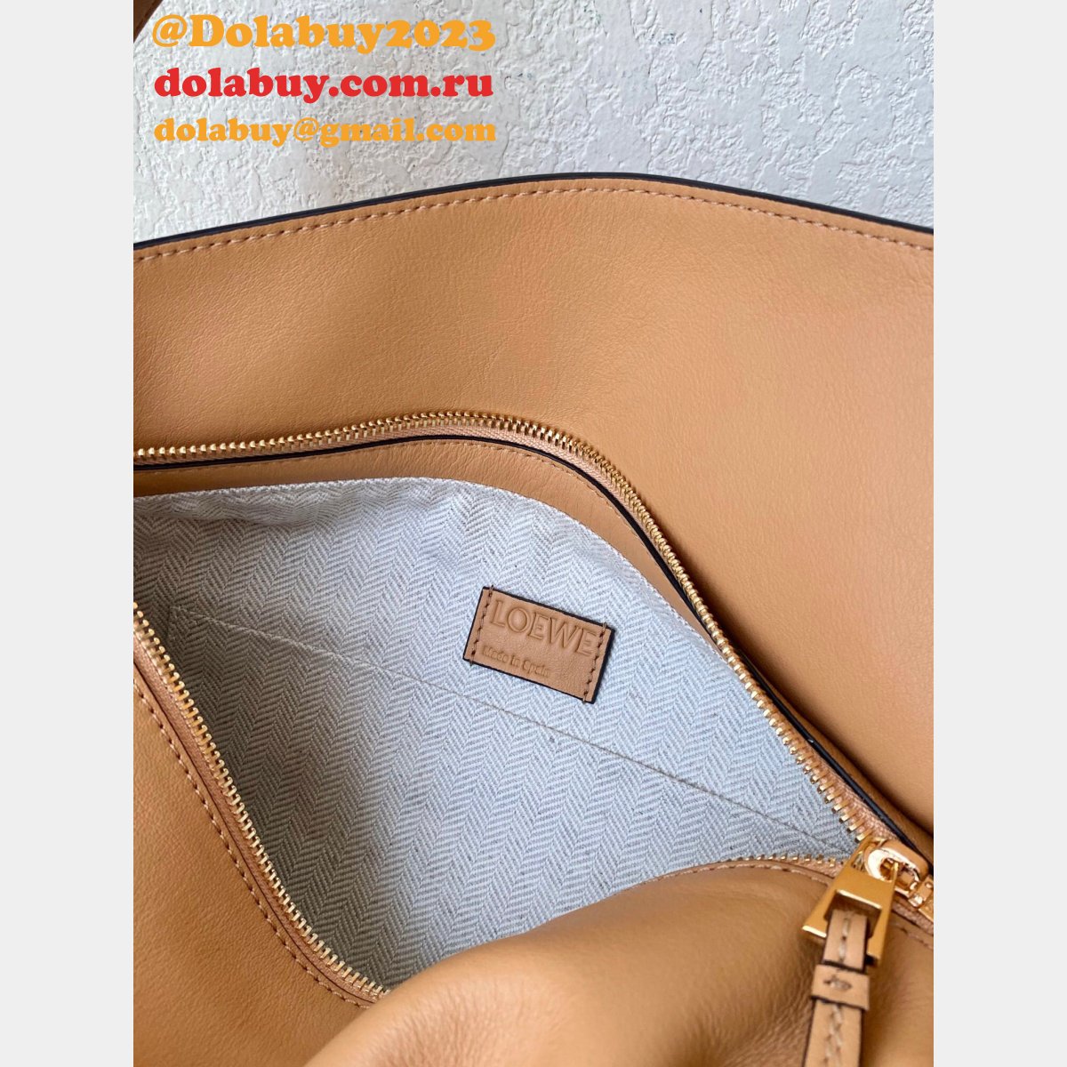 Shop Loewe Replica Puzzle Leather Hobo Top Quality Bag