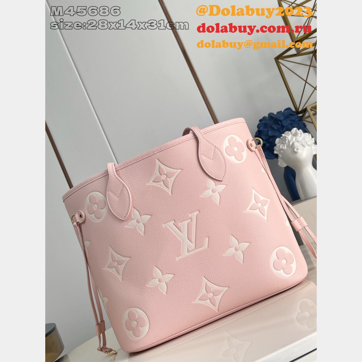 Louis Vuitton Neverfull MM Mid Size High Quality Tote M45686 Bag