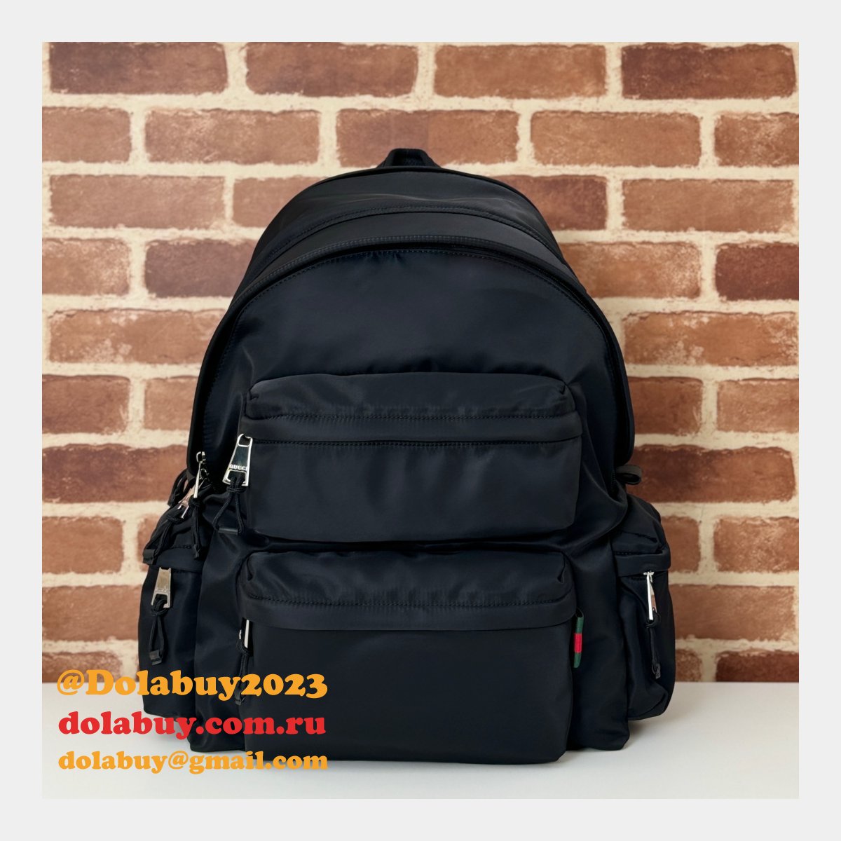 top mens backpack wholesale G*u*i logo 800182 inspired bag