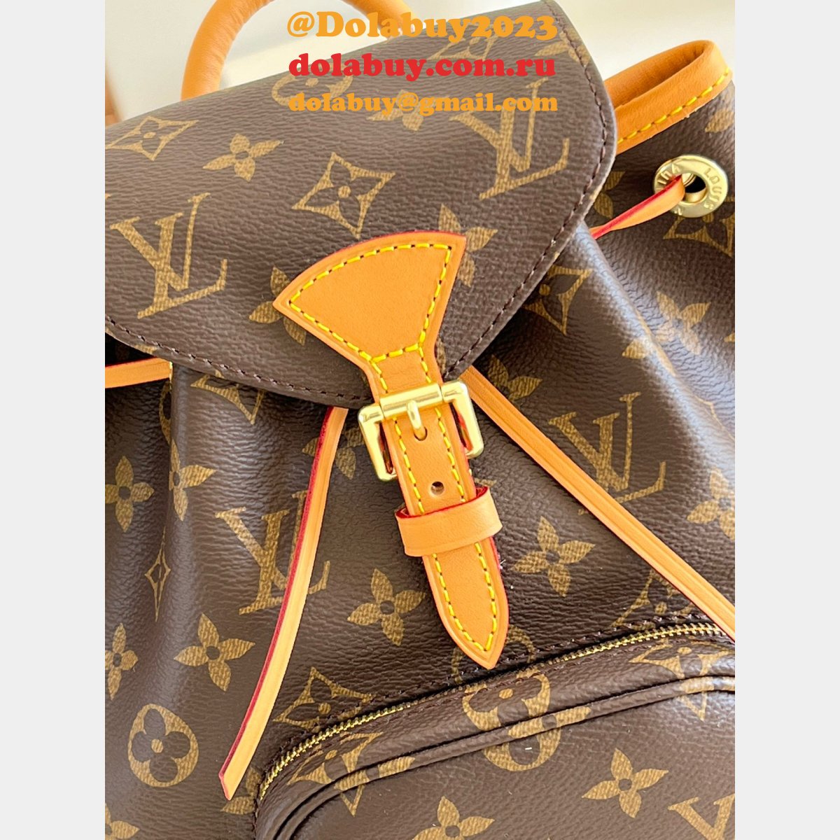 UK Louis Vuitton Best Montsouris Backpack Mini M51137 Brown Canvas