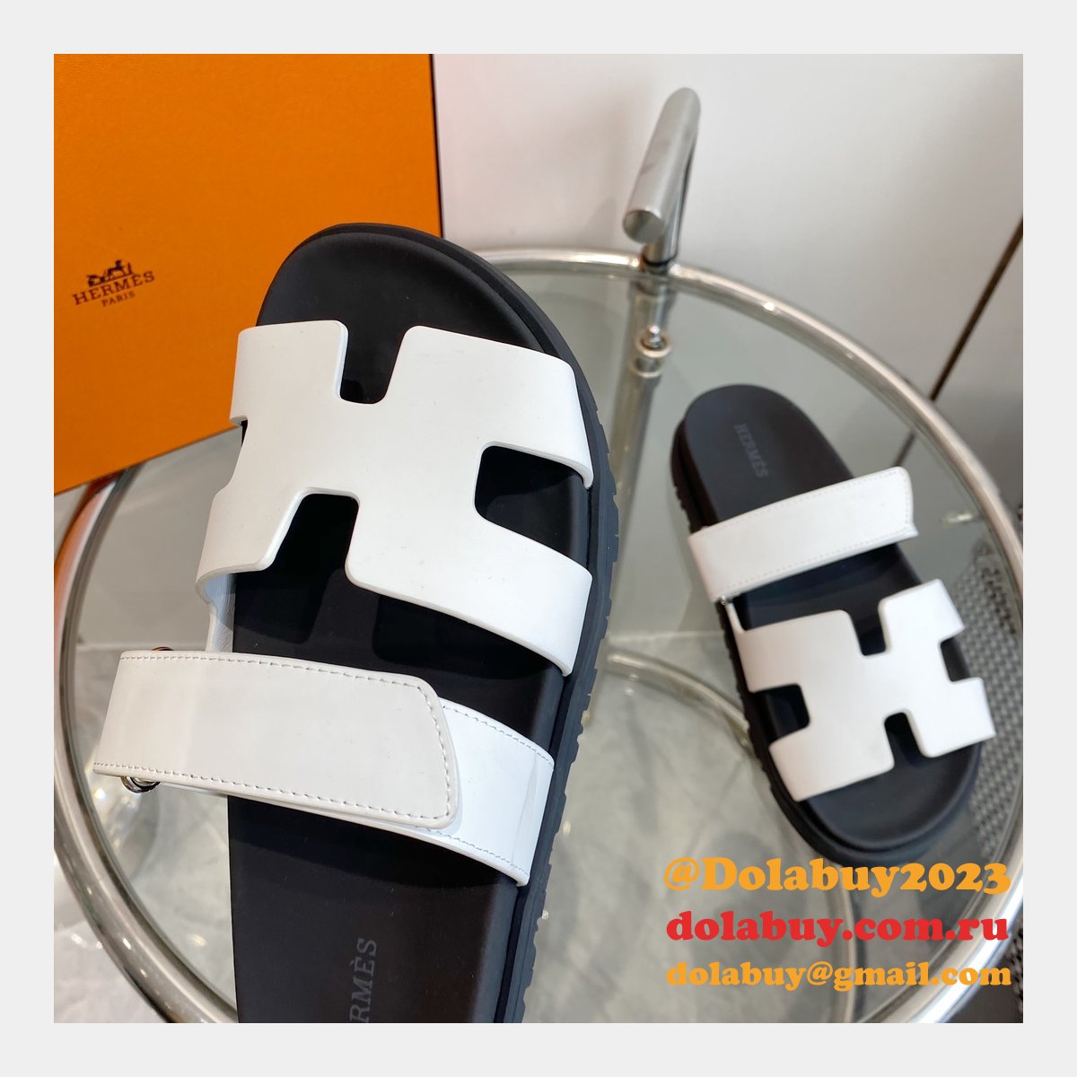Fashion 1:1 Mirror hermes Chypre sandal