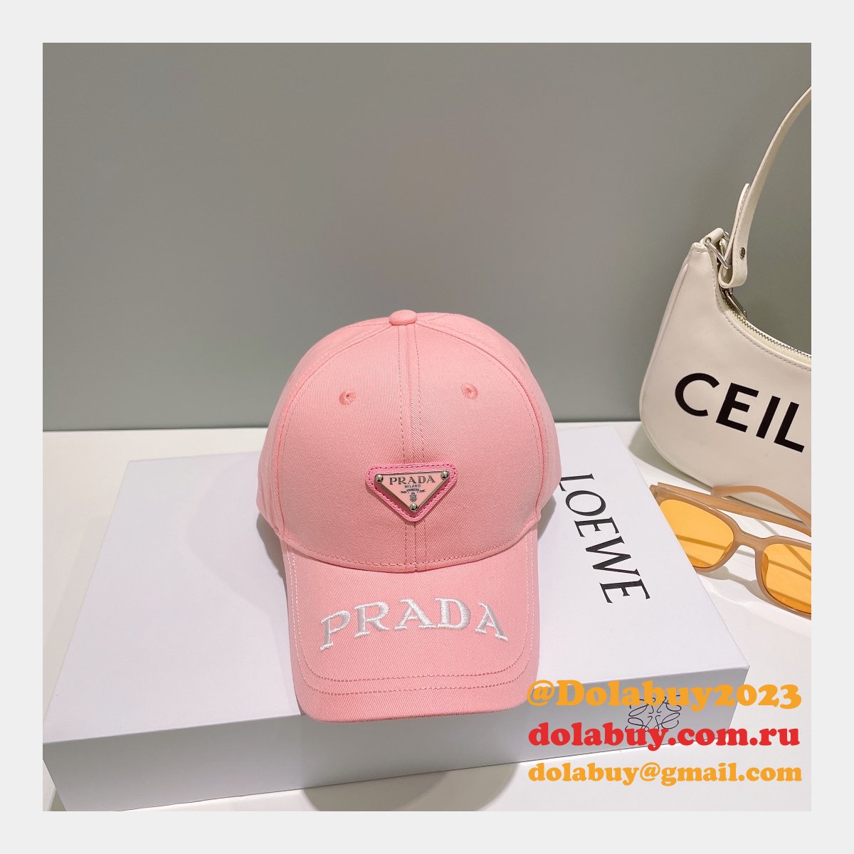 Tyga 7 Star Wearing a Prada Replica Bucket Hat