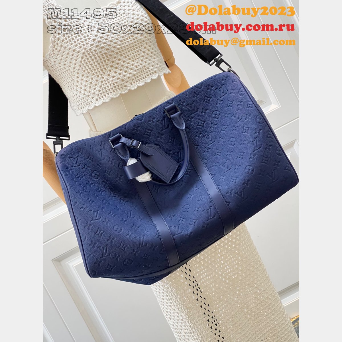 Keepall Bandoulière Louis Vuitton 1:1 Mirror Taurillon Monogram Bag