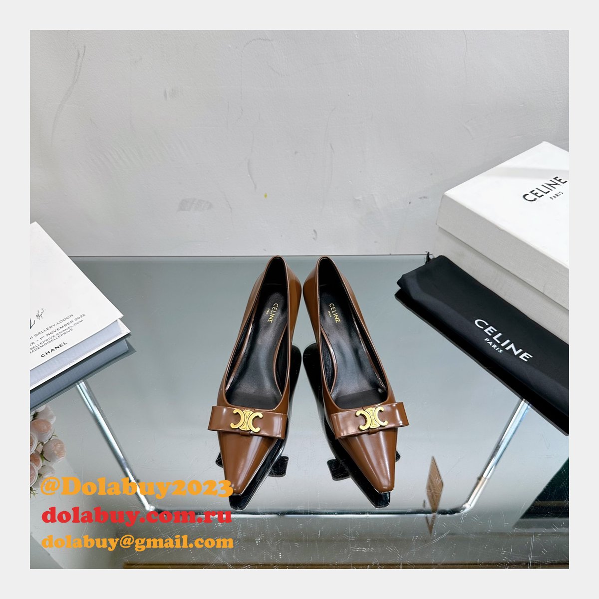 High Quality Replica Luxury Design Celine Heel 5cm Shoes