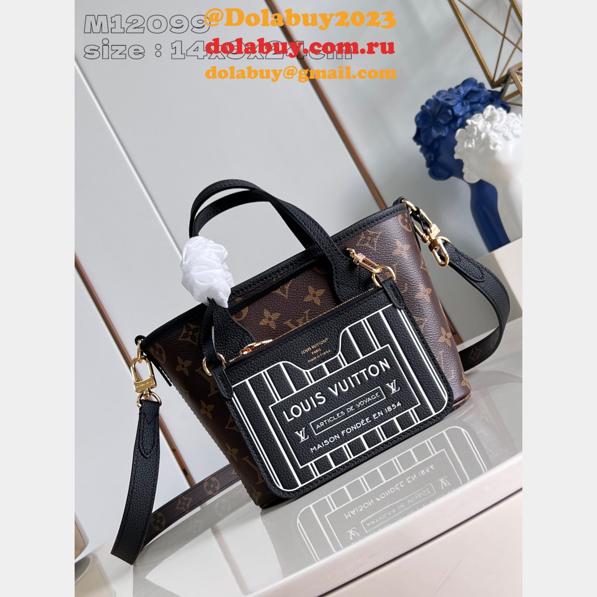 Louis Vuitton 1:1 Mirror Neverfull Bandoulière Inside M12099 Bag