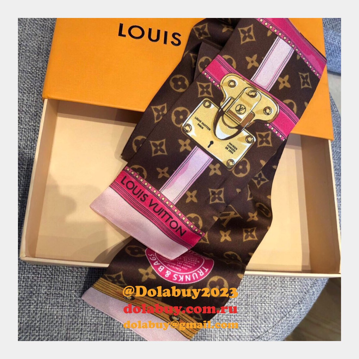 Wholesale louis vuitton Double silk Ribbon