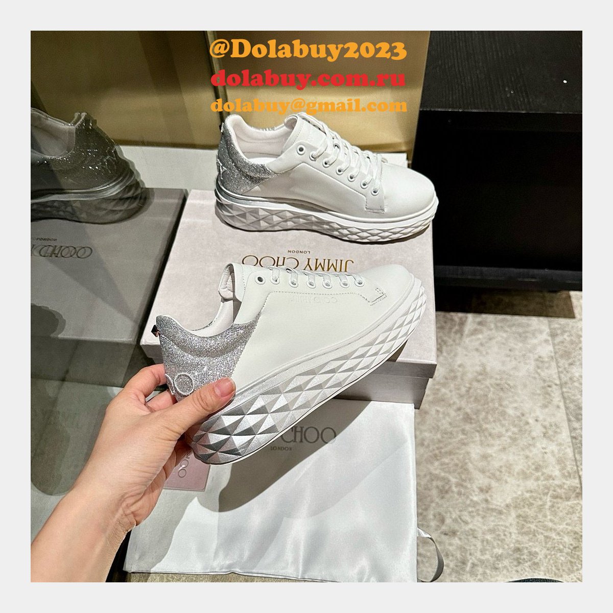 Designer Jimmy Choo Luxury Casual 7 Star Replica Shoes