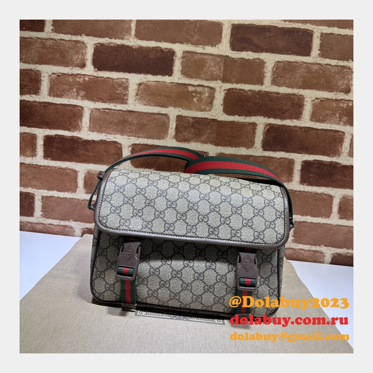 Gucci Designer 760123 Mens Messenger Replica Bag