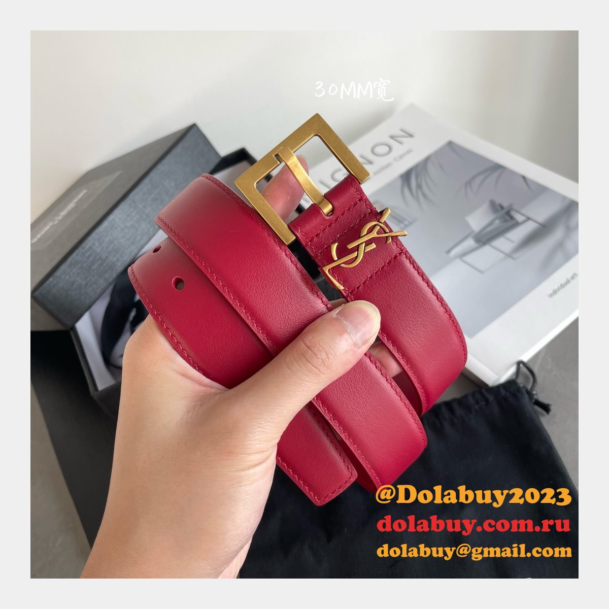 7 Star Best SAINT LAURENT REPLICAS BELT FOR SALE 20MM/30MM