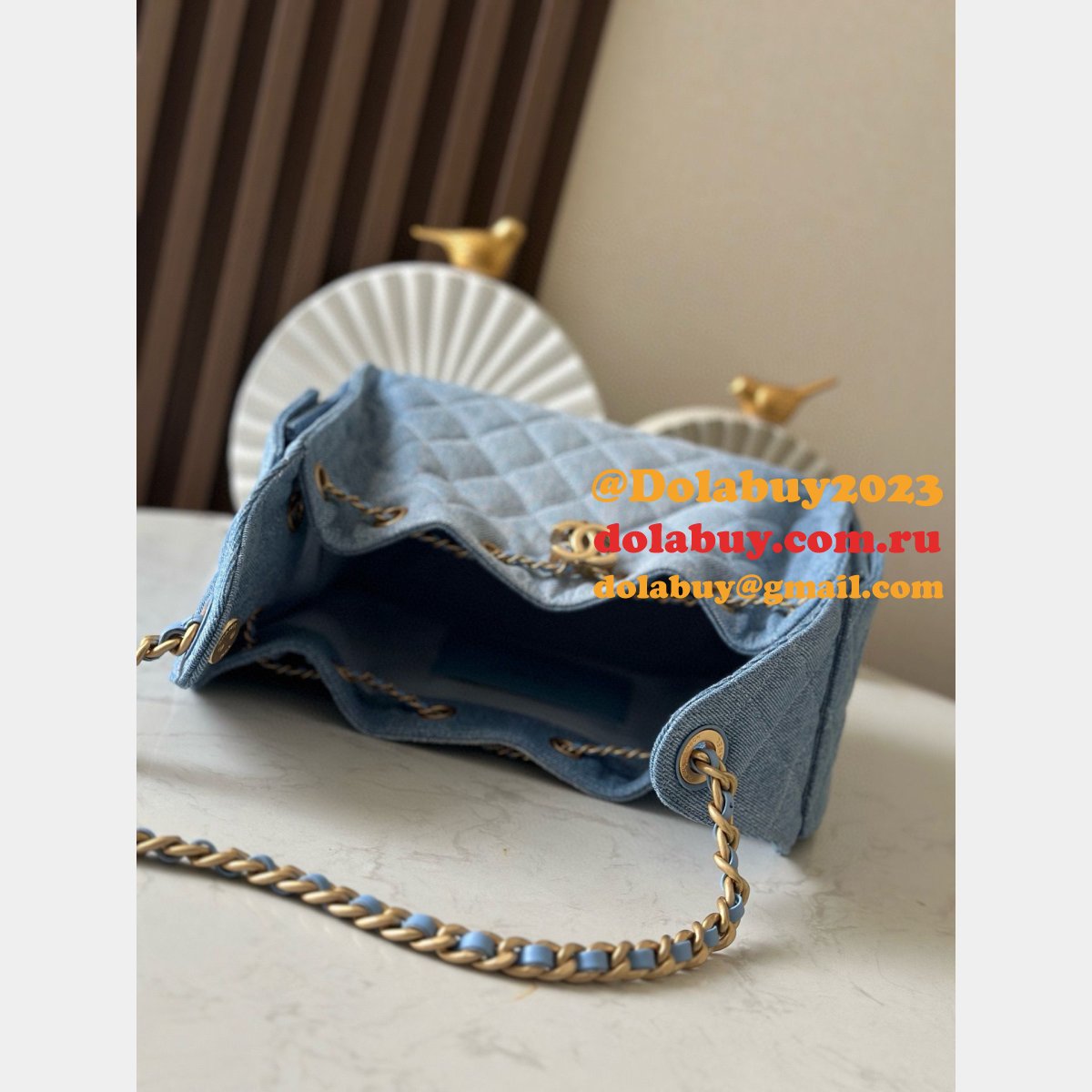 7 Star Best Replica Bags AS5293 Hobo Denim Bag