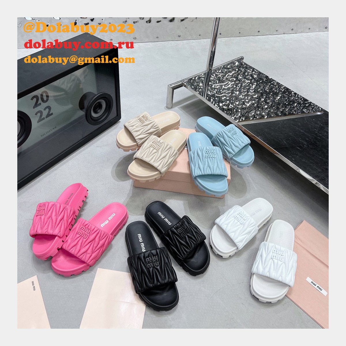 Inspired Luxury Miu Miu Replica Sandals Shoes