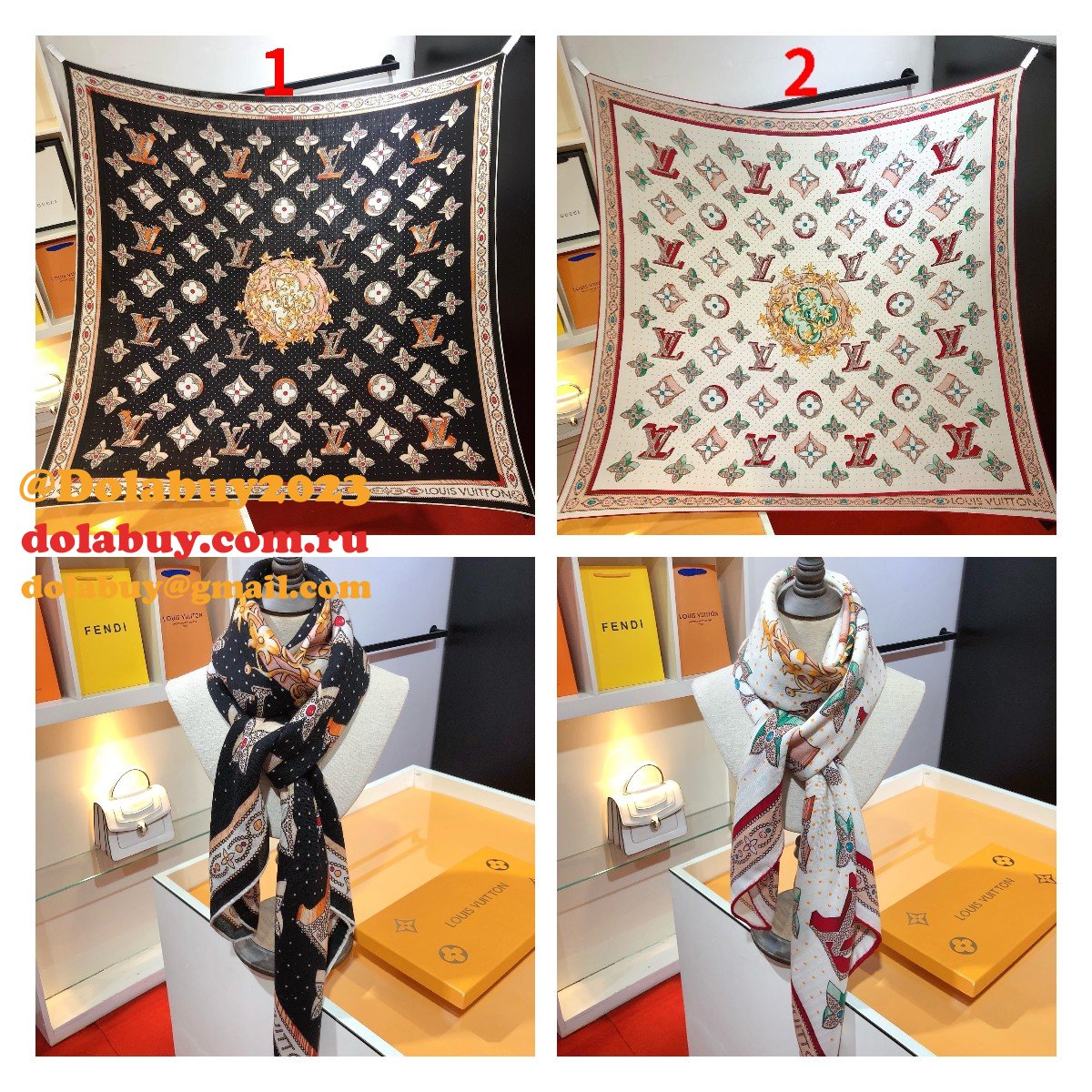 Wholesale Designer Louis Vuittons Cashmere Scarf