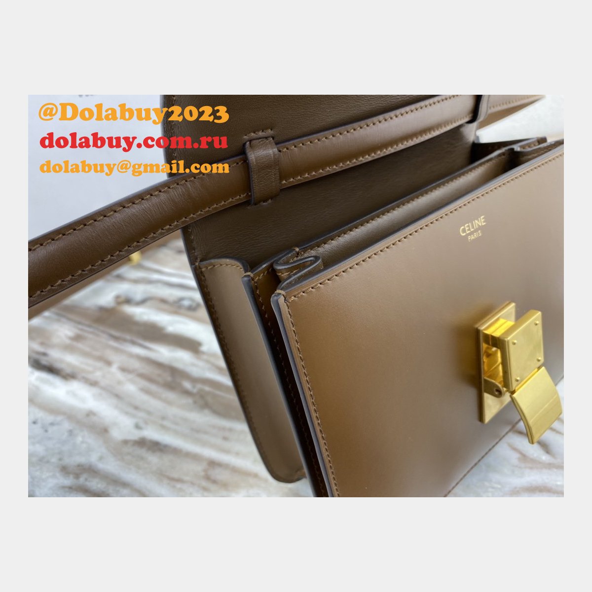 Cheap Celine Designer Teen Classic Box Brown Bag