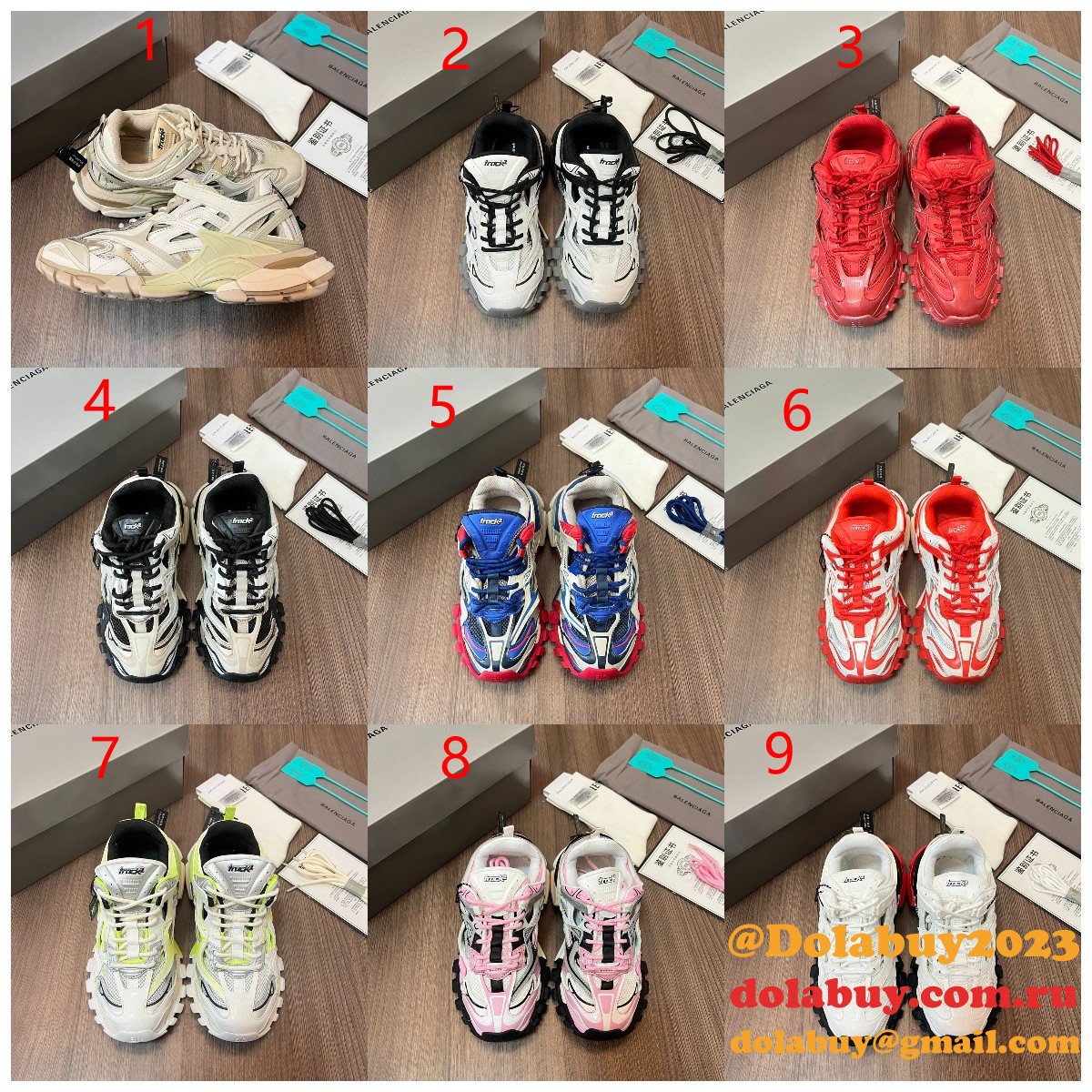 Buy Balenciaga Replica Track Trainer Sneakers Shoes
