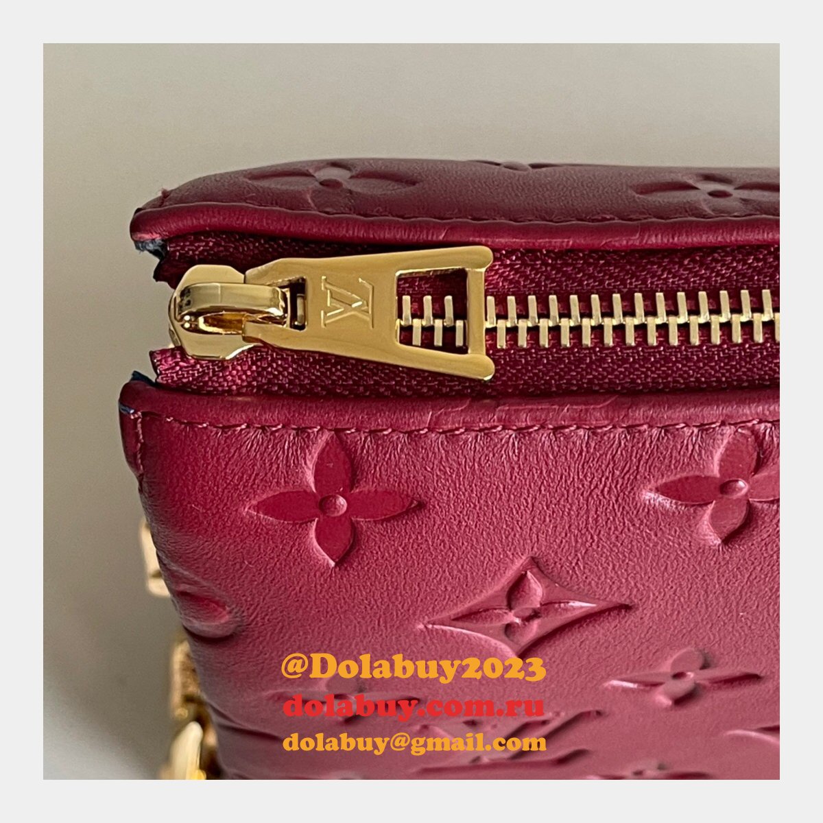 Louis Vuitton High Quality Designer Replica Coussin PM H27 Wine M59275 Bags