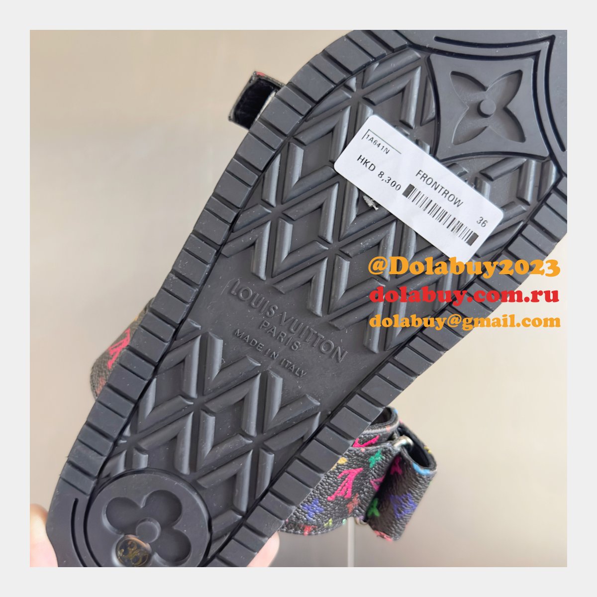 Wholesale LV TM Bom Dia Flat Comfort Mule