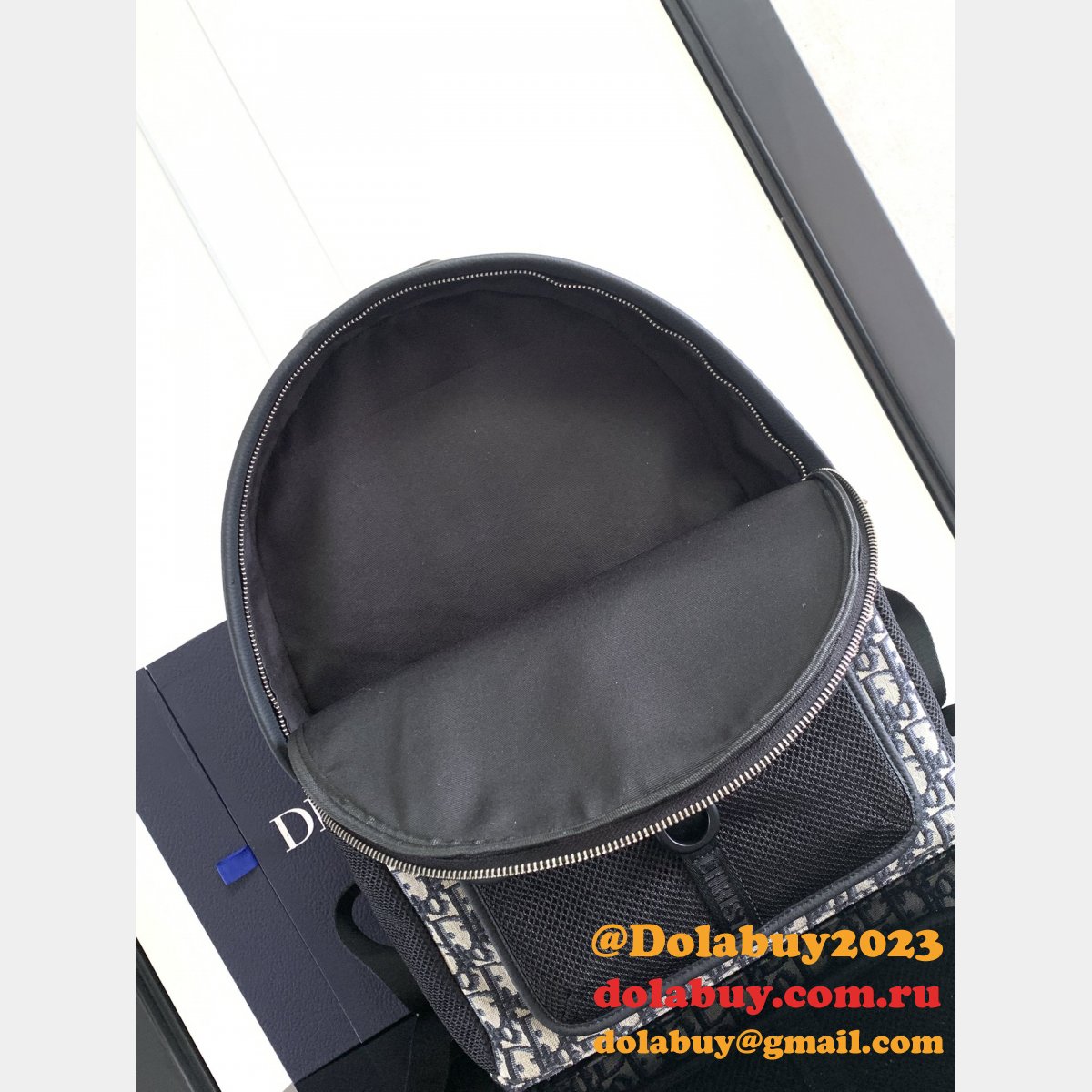 Luxury men Duplicate dior Oblique backpack