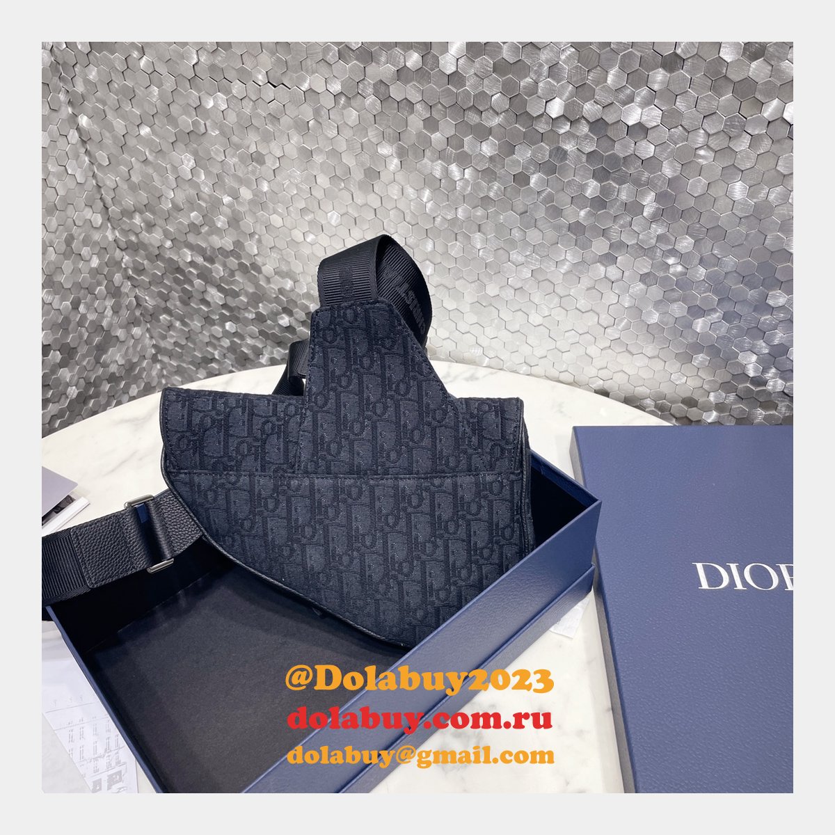 High Quality Dior homme saddle ophidia men bag