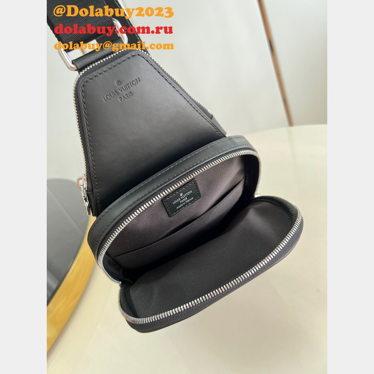 Wholesale Fake Louis Vuitton Avenue M46327 Slingbag Monogram Macassar Canvas