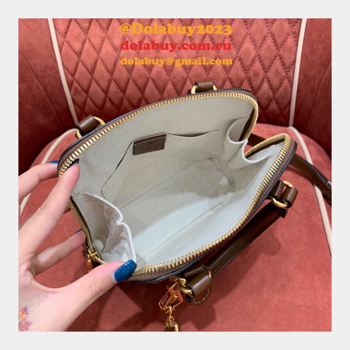 G*u*i replica 1955 horsebit top handle 640716 mini