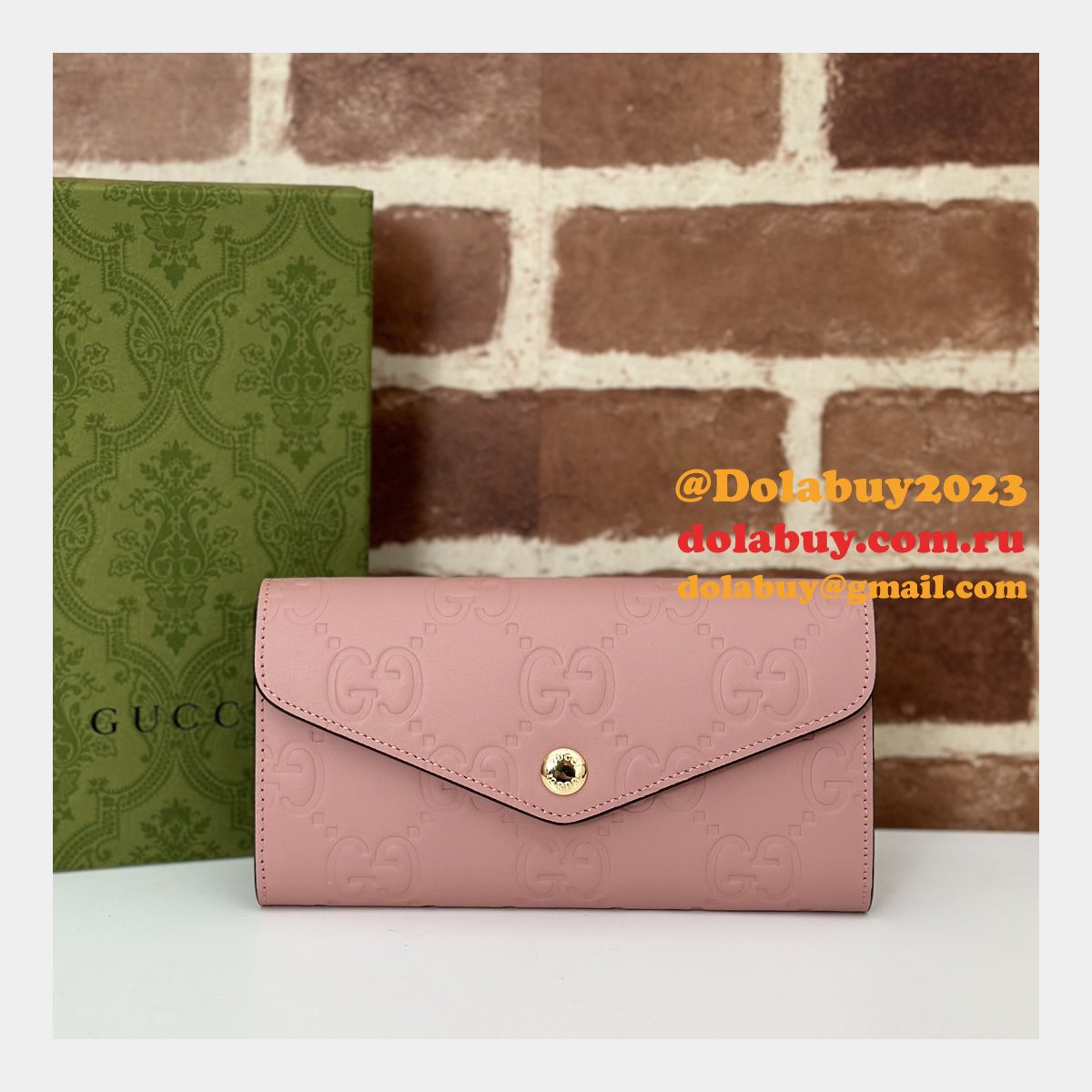 Perfect Best Gucci Replica 1:1 Mirror 772791 GG Continental Wallet