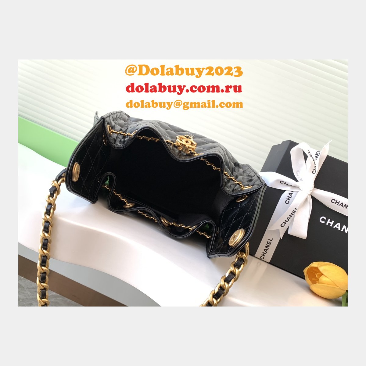 Top Quality CC AS5293 Hobo Calf Leather Handbag