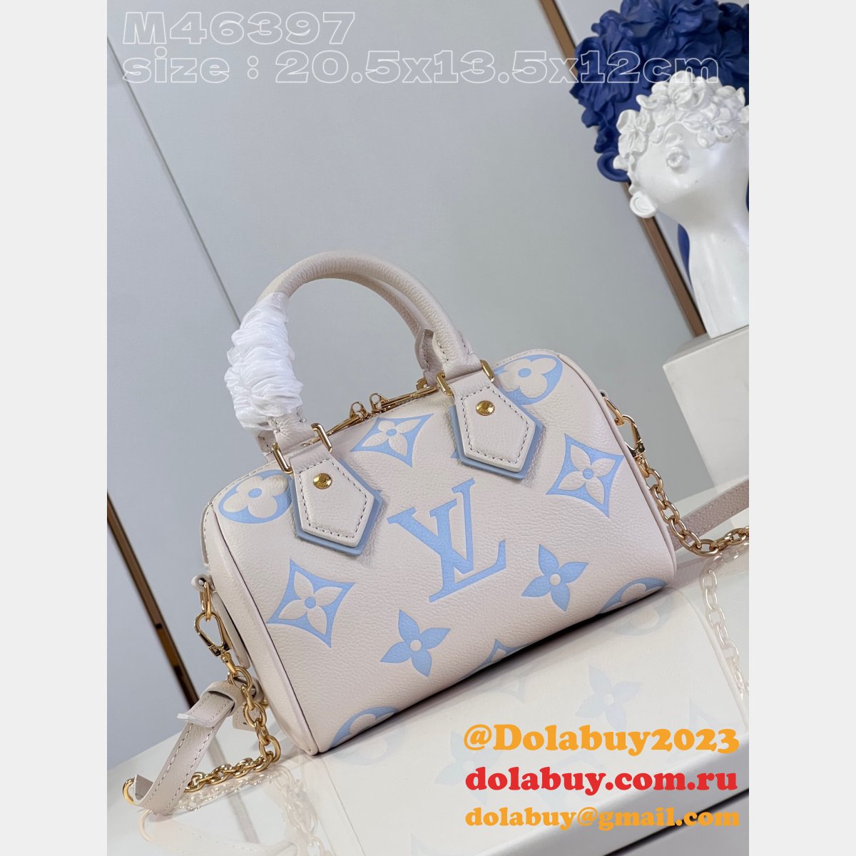 1:1 Mirror Speedy Bandoulière 20 M46596 Fake Louis Vuitton Bag