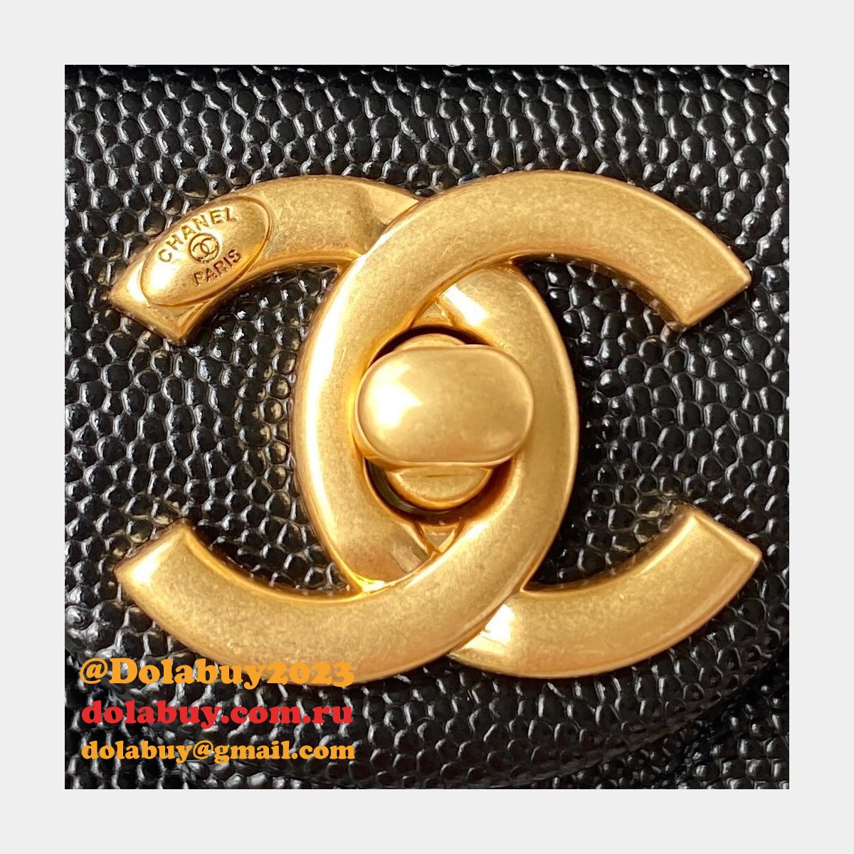 High Quality Designer Replica Mini AS2855 Flap Bag Iridescent Grained Calfskin & Gold-Tone Metal