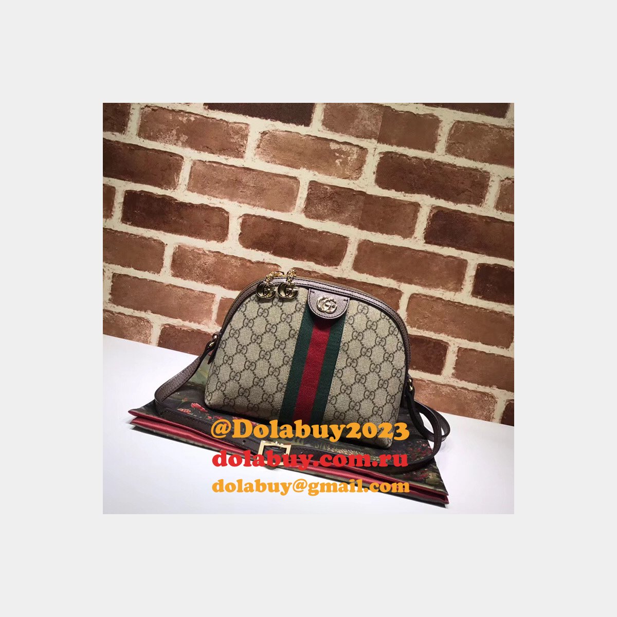 aaa+ G*u*i high quality ophidia small shoulder 499621 bag zipper