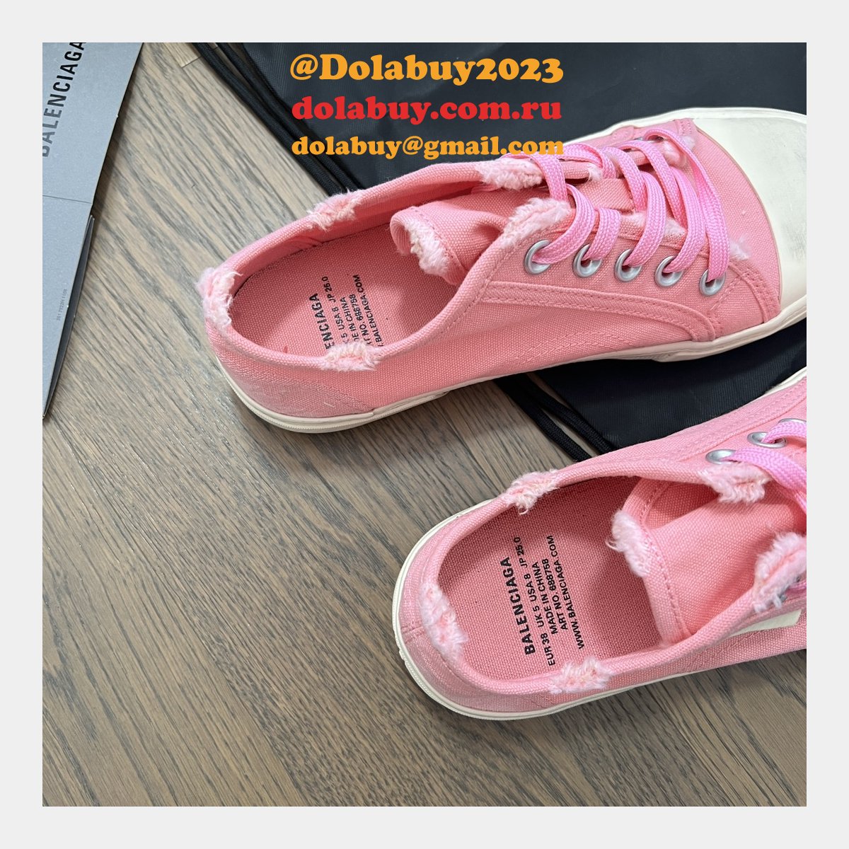 Best Quality Replica Balenciaga Paris Canvas Shoes