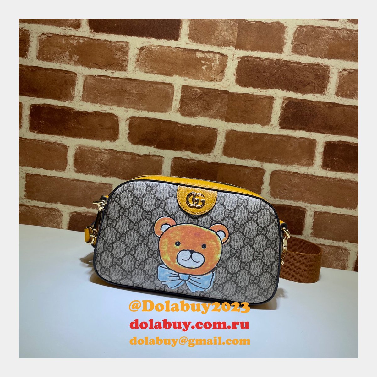 Replica Luxury Gucci GG Black shoulder 574886 bag